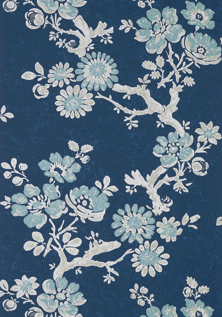 Thibaut CLAUDETTE Navy Wallpaper