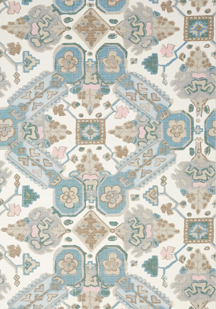 Thibaut PERSIAN CARPET Spa Blue Wallpaper