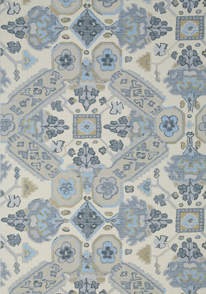 Thibaut PERSIAN CARPET Grey and Beige Wallpaper