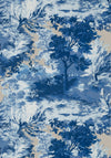 Thibaut Lincoln Toile Blue And Flax Wallpaper