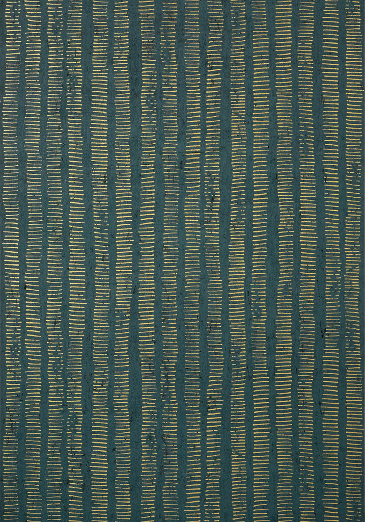 Thibaut CORK FOREST Peacock Blue Wallpaper