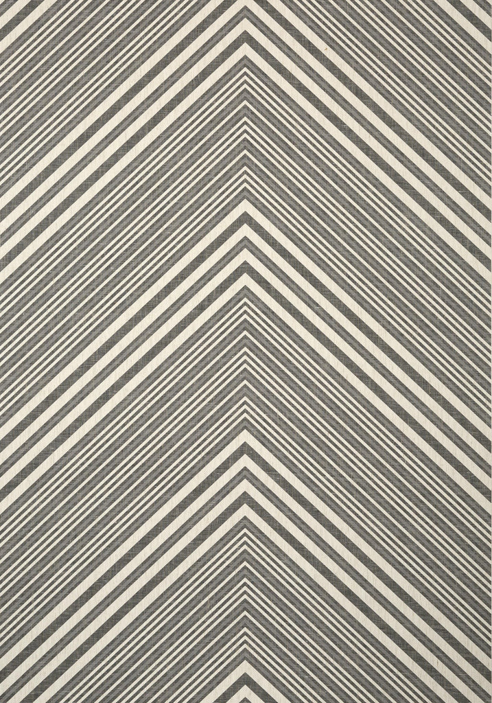 Thibaut ELEVATION Black and Grey Wallpaper