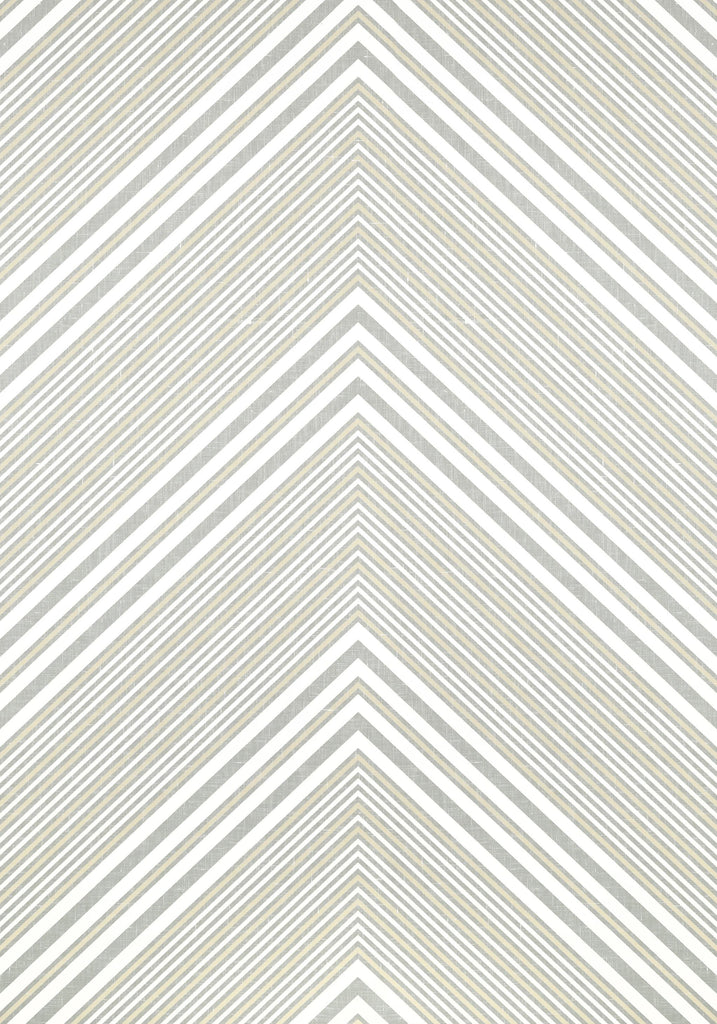 Thibaut ELEVATION Grey and White Wallpaper