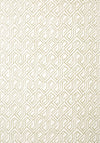 Thibaut Tortona Metallic Gold On Cream Wallpaper