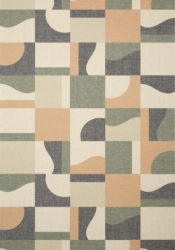 Thibaut COLORED BLOCKS Green Wallpaper