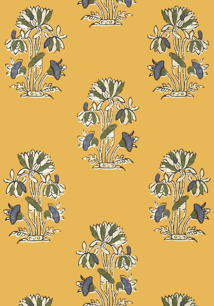 Thibaut LILY FLOWER Harvest Gold Wallpaper