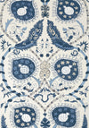 Thibaut Lewis Blue And Beige Wallpaper