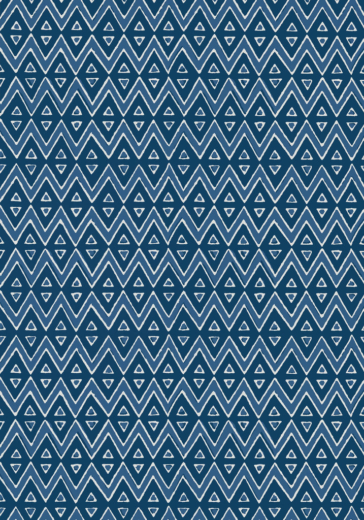 Thibaut TIBURON Navy Wallpaper