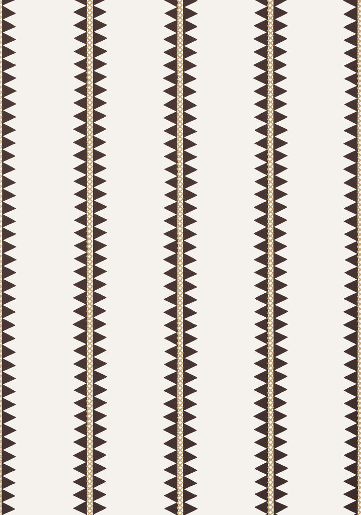 Thibaut RENO STRIPE Black Wallpaper