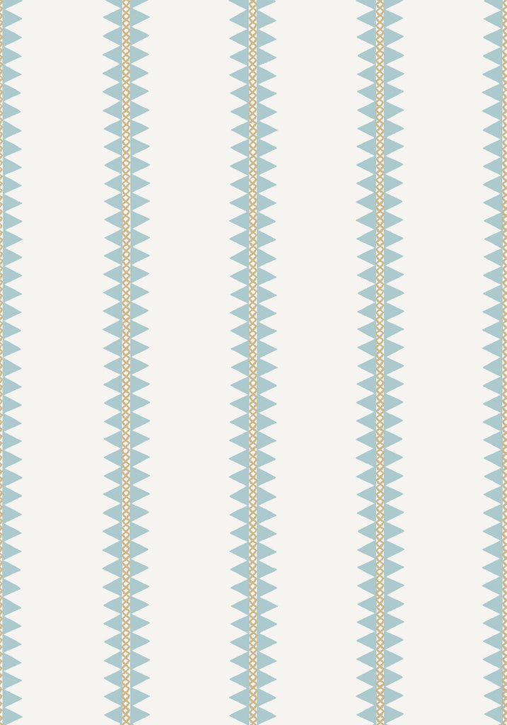 Thibaut RENO STRIPE Spa Blue Wallpaper