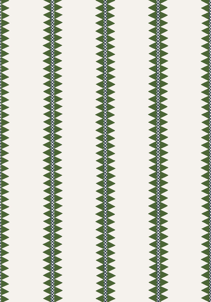 Thibaut RENO STRIPE Green Wallpaper