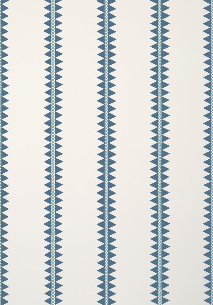 Thibaut RENO STRIPE Teal Wallpaper