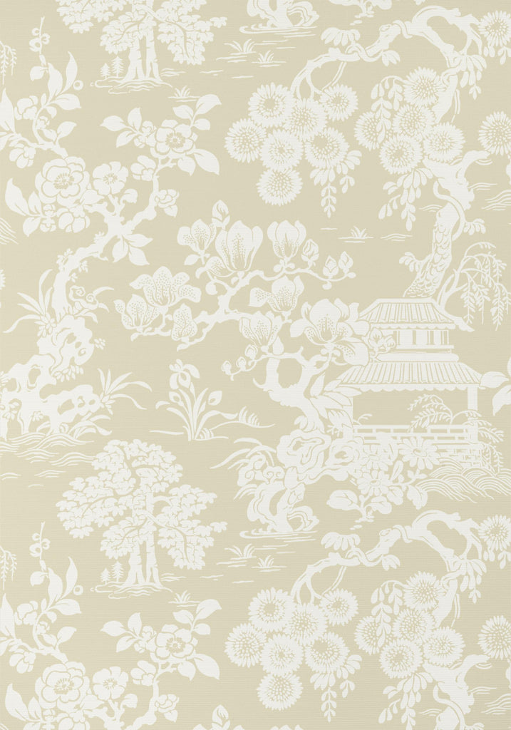 Thibaut JAPANESE GARDEN Beige Wallpaper