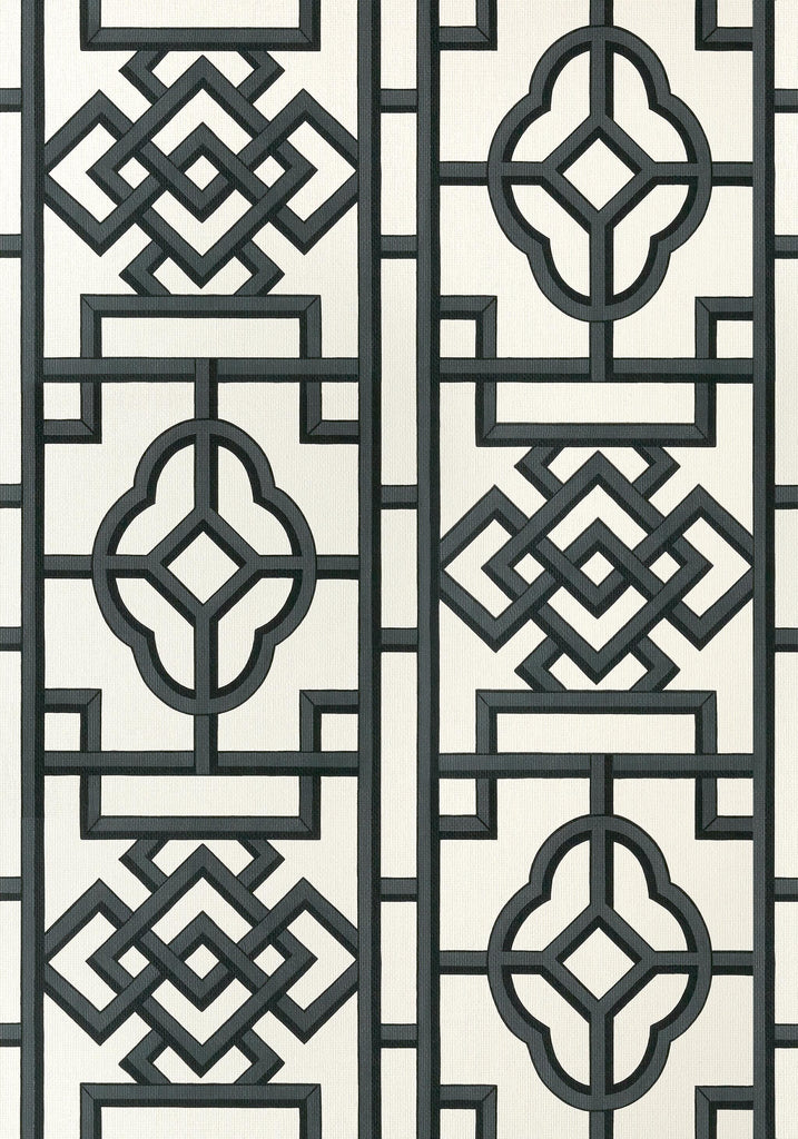 Thibaut GATEWAY Black Wallpaper