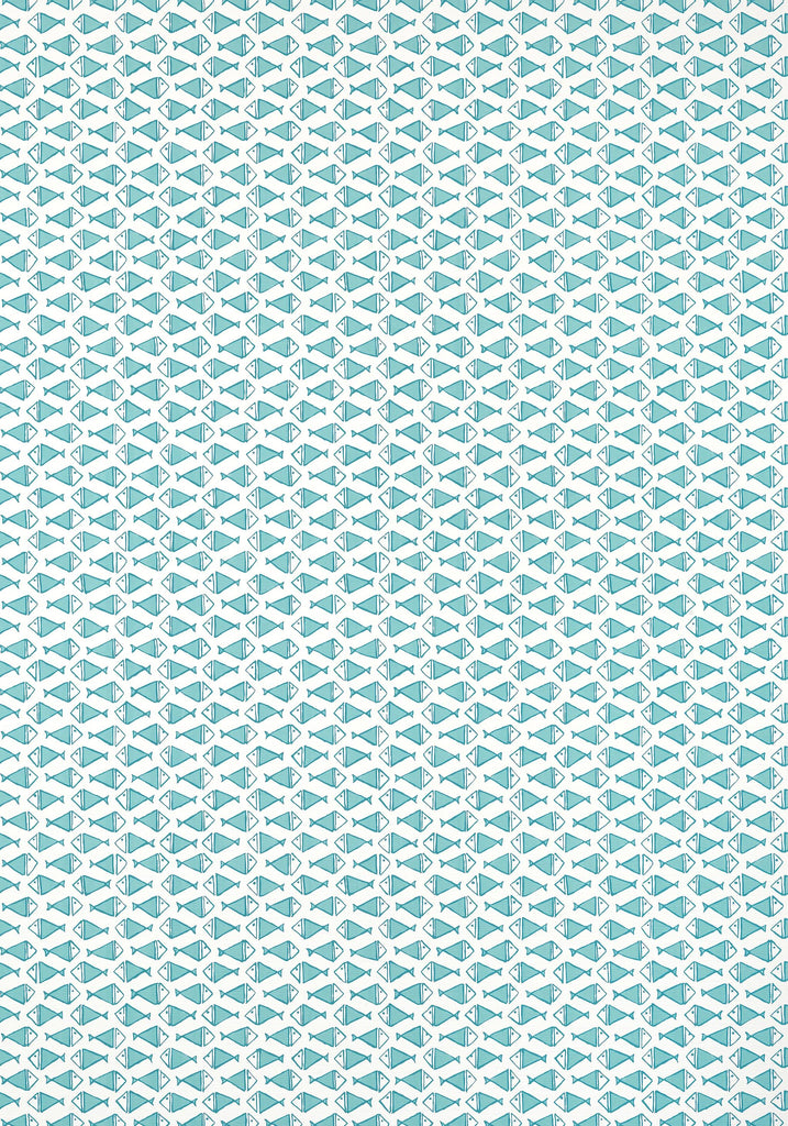 Thibaut PISCES Turquoise Wallpaper