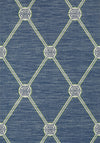 Thibaut Turnberry Trellis Navy Wallpaper