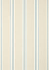 Thibaut Canvas Stripe Spa Blue And Beige Wallpaper