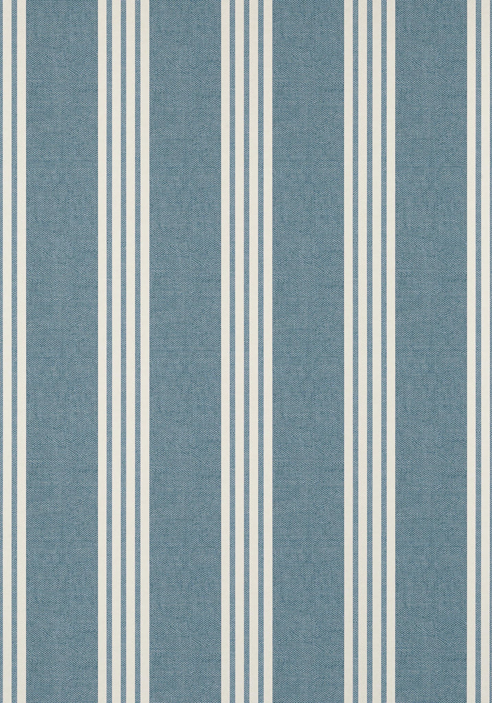 Thibaut CANVAS STRIPE Navy Wallpaper