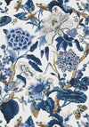 Thibaut Hill Garden Blue And White Wallpaper