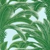 Thibaut Queen Palm Green And Blue Wallpaper