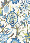 Thibaut Windsor Blue And Yellow Wallpaper