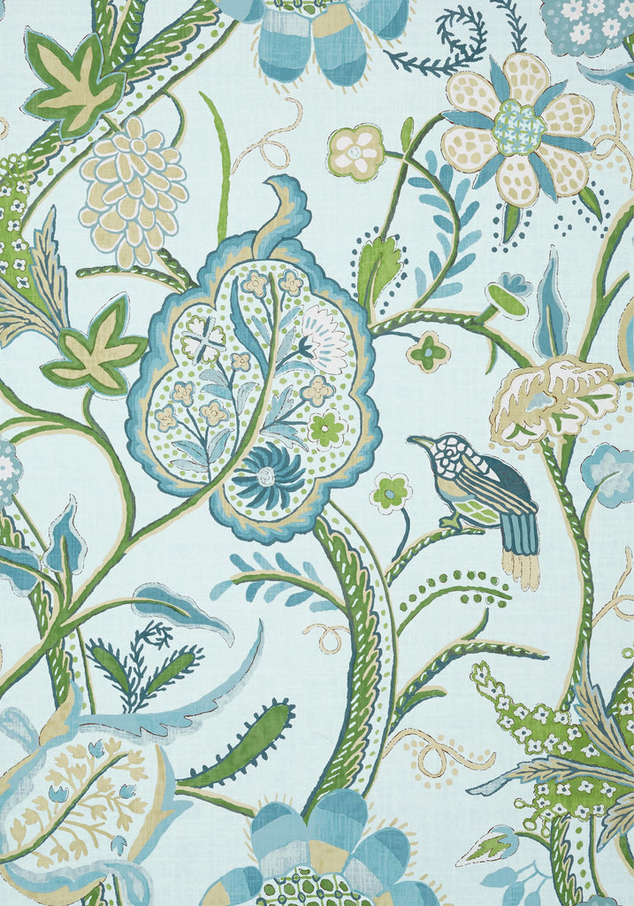 Thibaut WINDSOR Spa Blue Wallpaper