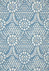 Thibaut Chamomile Blue And White Wallpaper