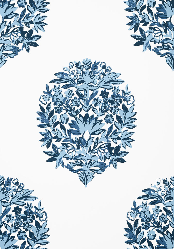 Thibaut RIDGEFIELD Blue Wallpaper