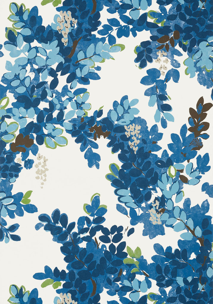 Thibaut CENTRAL PARK Blue and Green Wallpaper