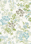 Thibaut Spring Garden Spa Blue Wallpaper