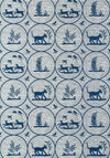 Thibaut Dooley Navy Wallpaper