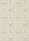 Thibaut Dooley Beige Wallpaper