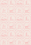 Thibaut Dooley Pink Wallpaper