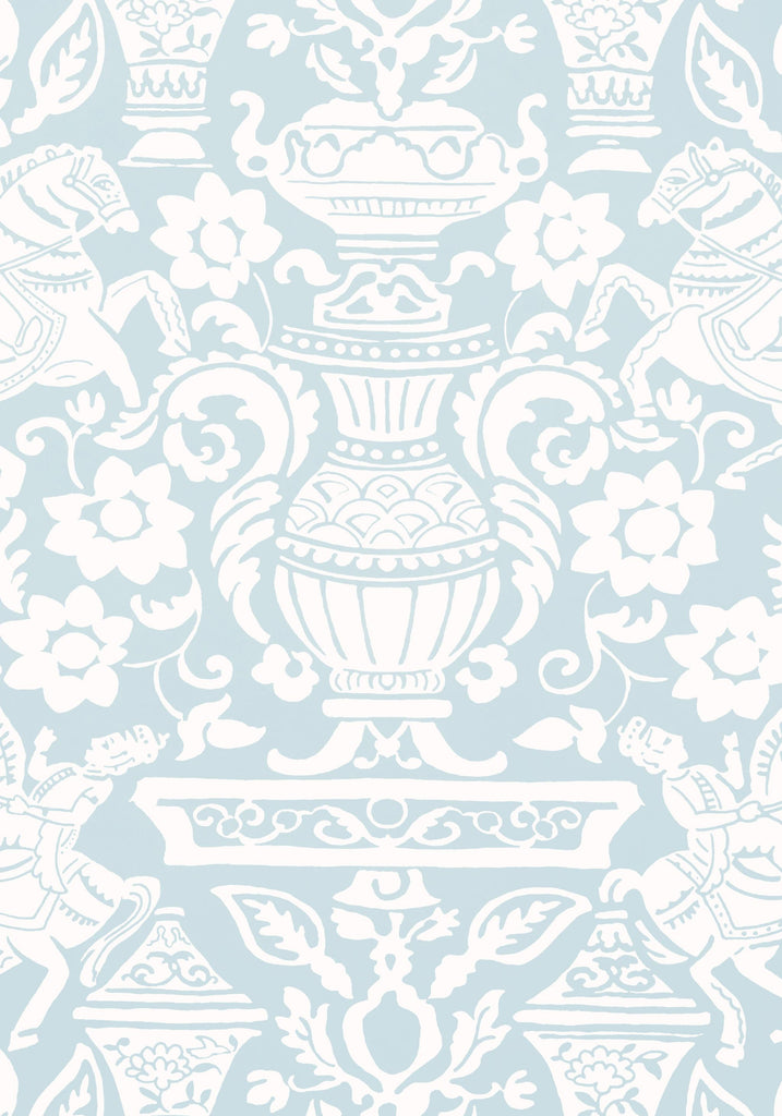 Thibaut GALWAY Spa Blue Wallpaper