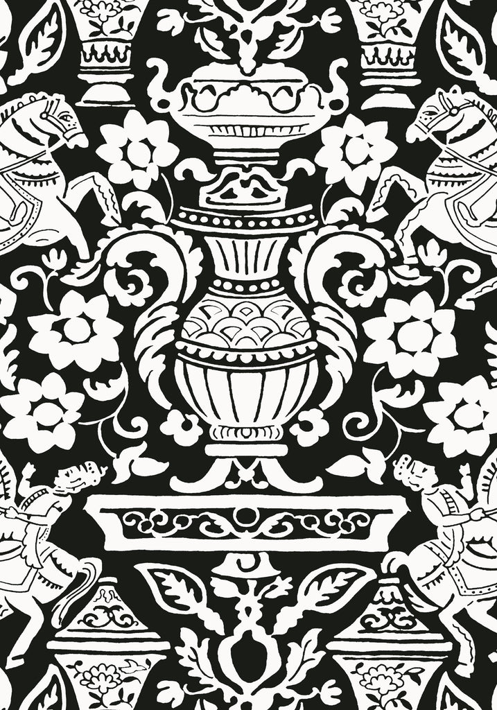 Thibaut GALWAY Black Wallpaper