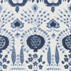 Thibaut Mendoza Suzani Blue And White Wallpaper