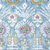 Thibaut Mendoza Suzani French Blue And Lavender Wallpaper