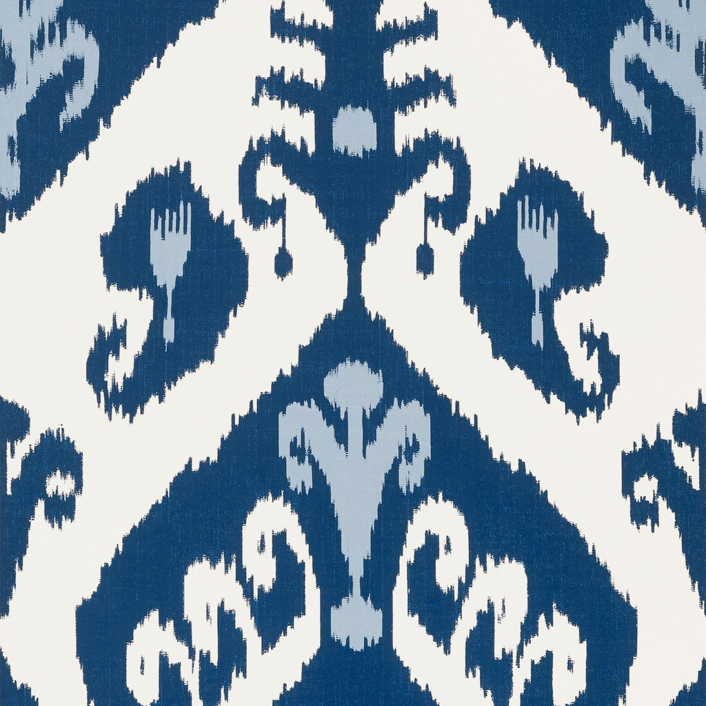 Thibaut INDIES IKAT Navy Wallpaper