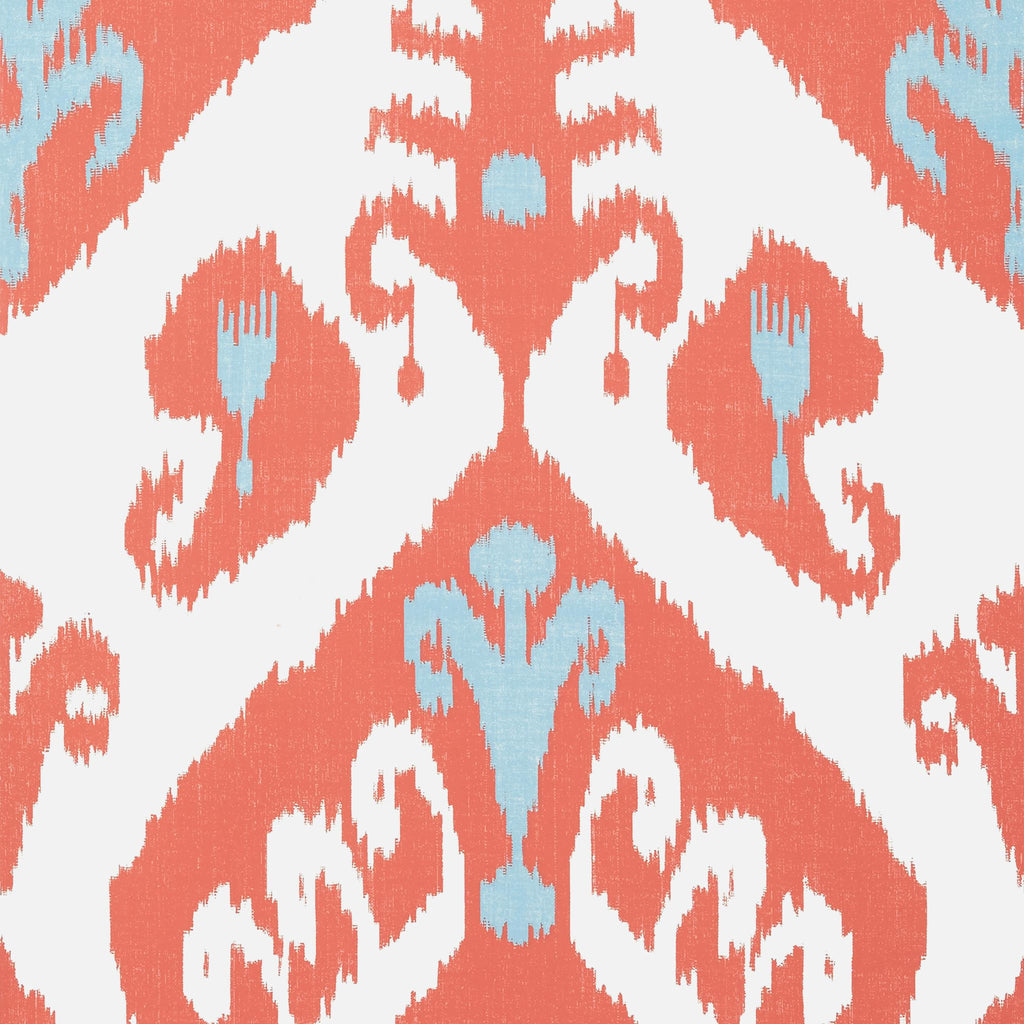 Thibaut INDIES IKAT Coral Wallpaper