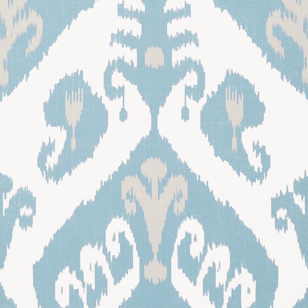 Thibaut INDIES IKAT French Blue Wallpaper