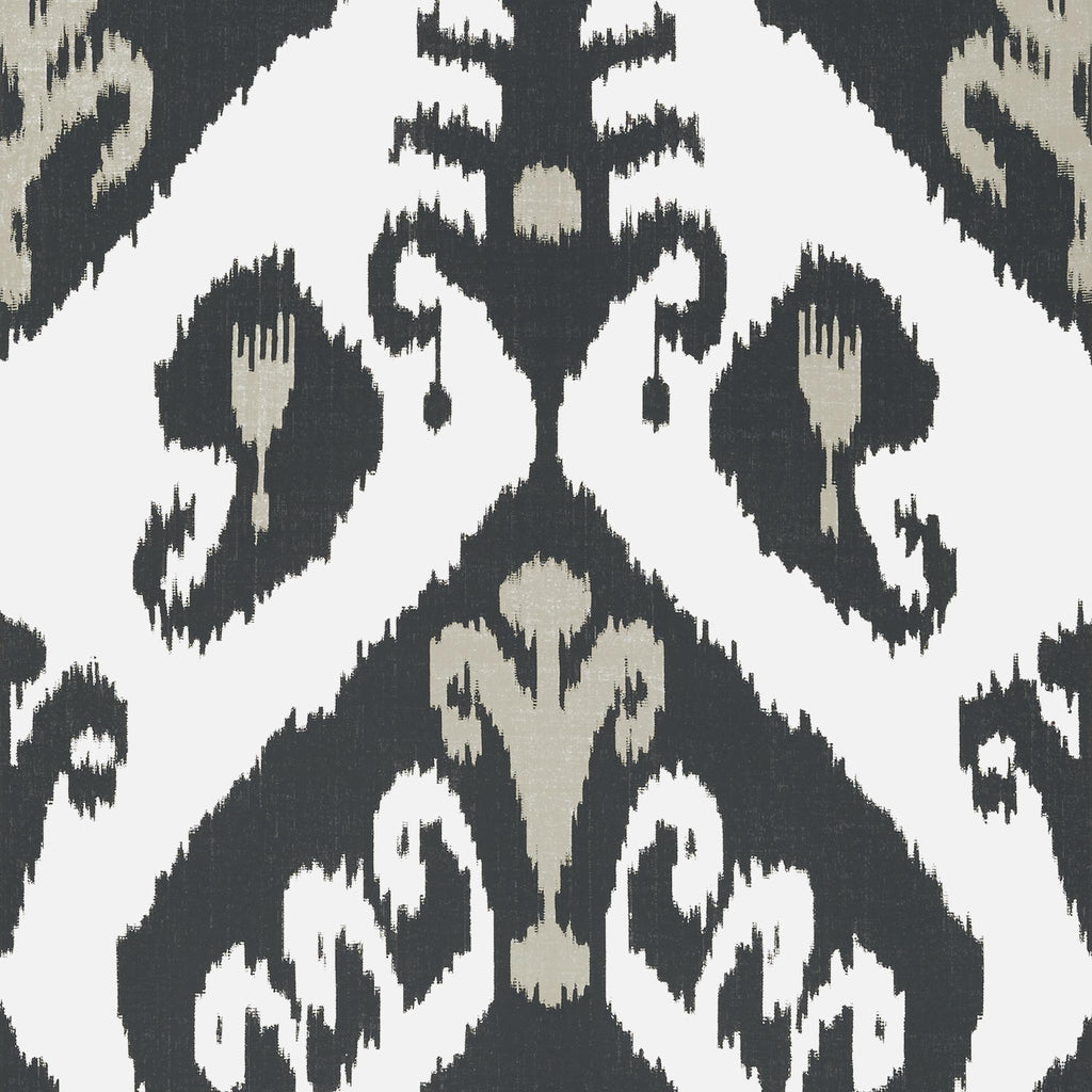 Thibaut INDIES IKAT Black Wallpaper