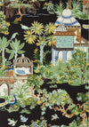 Thibaut Mystic Garden Black Wallpaper