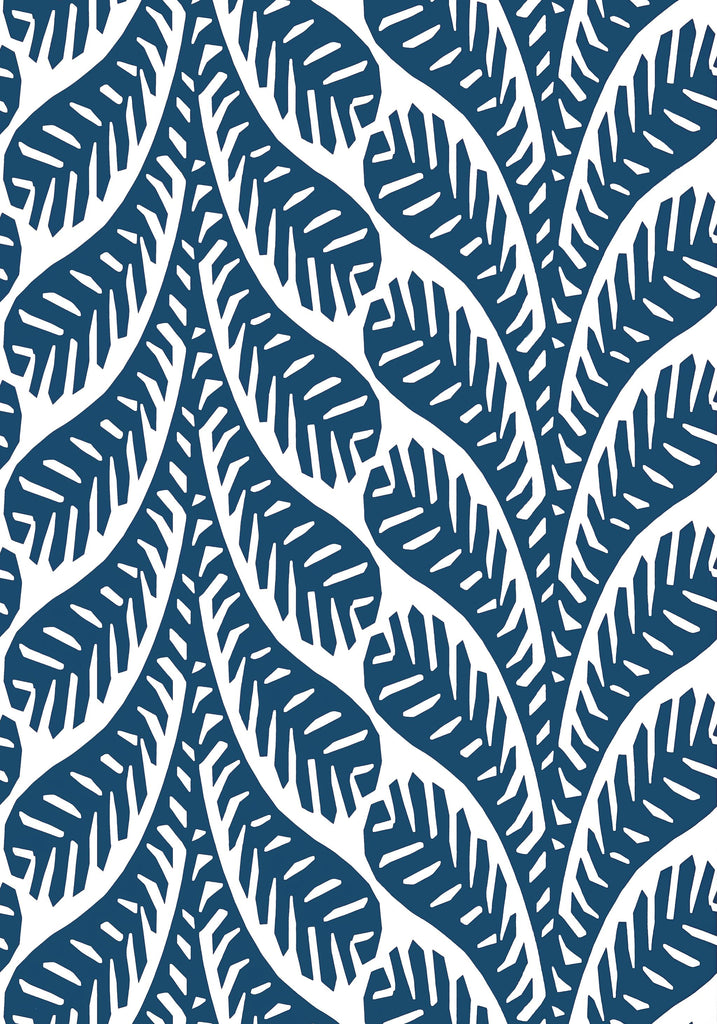 Thibaut GINGER Navy Wallpaper