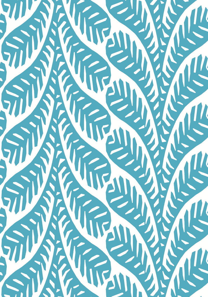 Thibaut GINGER Turquoise Wallpaper