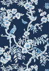 Thibaut Yukio Navy And White Wallpaper