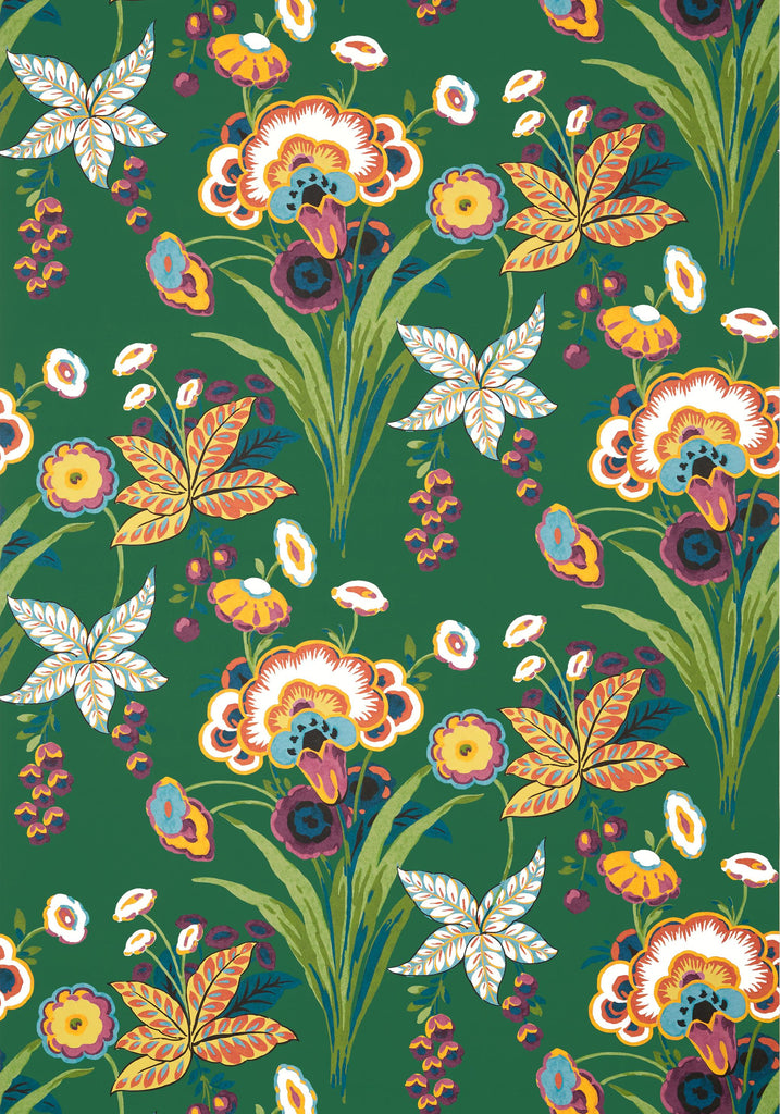 Thibaut PASADENA Emerald Wallpaper