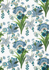 Thibaut Pasadena Blue And Green Wallpaper