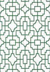 Thibaut Fretwork Green Wallpaper