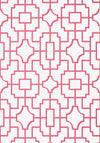 Thibaut Fretwork Pink Wallpaper