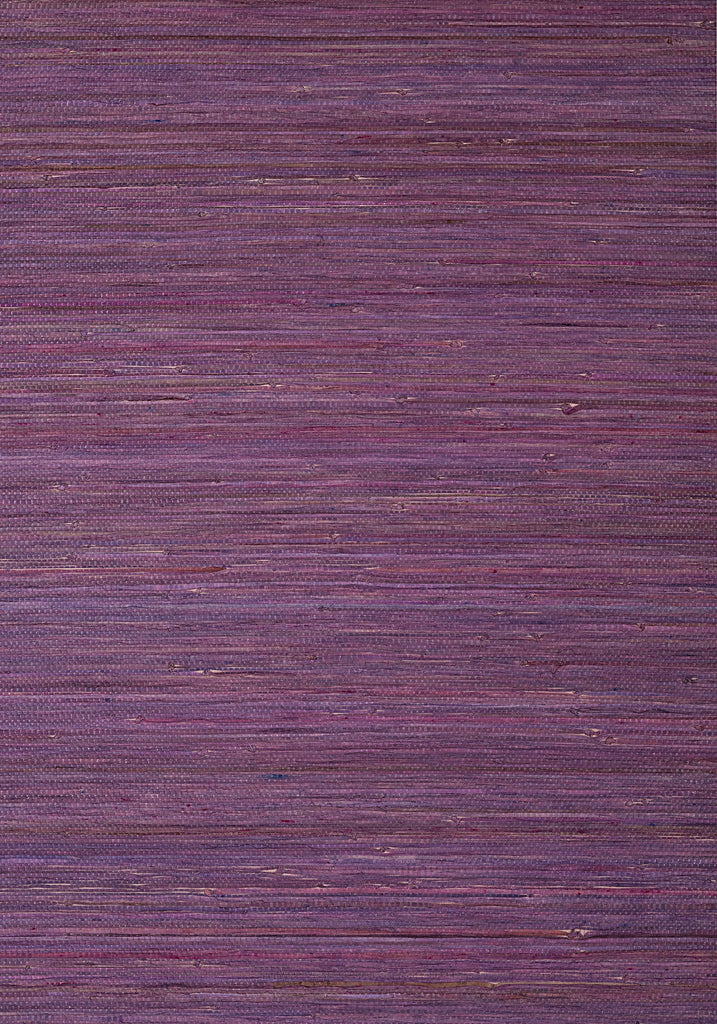 Thibaut RAFFIA PALM Plum Wallpaper